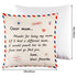 18x18in Throw Pillow for Mom from Daughter & Son